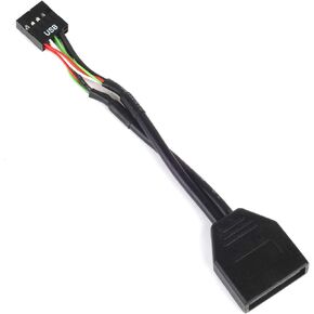 SilverStone Technology Internal 19Pin USB 3.0 to USB 2.0 Adapter G11303050-USA