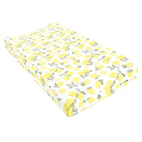 Hudson Baby Unisex Baby Changing Pad Cover, Lemon, One Size