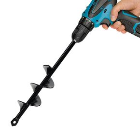 Auger Drill Bit for Planting 1.6 x 9 Inch, Garden Auger Spiral Hole Drill, Bulb Auger, Easy Planter Rapid Planter Bulb & Bedding Plant Auger for 3/8" Hex Drive Drill