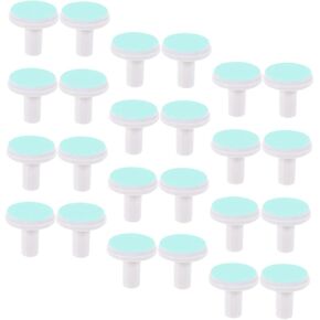 FRCOLOR 24 Pcs Nail Polisher Replacement Head Nail Sandpaper Pads Grinding Head Nail Replacement Pads Nail Files Electric Nail Trimmer Pads Plastic Universal Baby Polishing Head