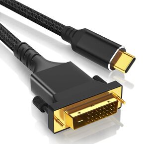 4K DVI to USB C Cable 6.6FT