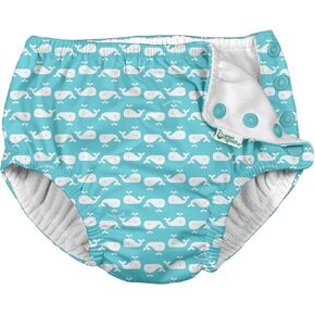 i Play Boys Reusable Absorbent Baby Swim Diapers Aqua Whale Geo 4T