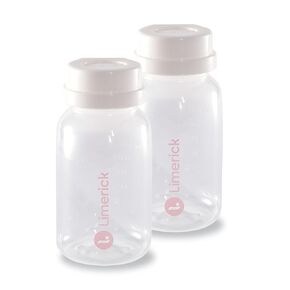 Limerick 4 oz Breast Milk Storage Bottles, BPA Free & Dishwasher Safe, Formula Storage Bottles, Open Neck for Easy Collection & Storage