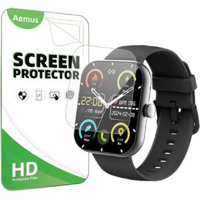 Screen Protector Compatible for zakotu Smart Watch 1.96" (6 Pack) Clear TPU Soft Film, Compatible for Coucur, Jugeman Y66 Smartwatch