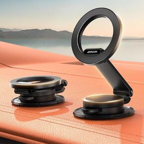 JOYROOM for MagSafe Car Mount, [All-Metal & 360° Rotation] Magnetic Phone Holder for Car, iPhone Car Mount for Dashboard, Cell Phone Car Mount Holder for iPhone 15 14 13 12 Pro Max Plus, Black in Saudi Arabia