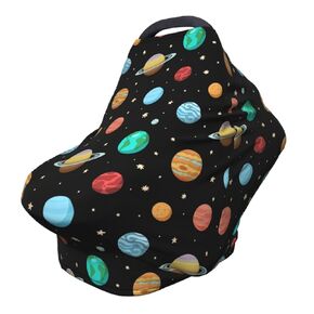 Brown Cow Print Western Baby Stuff Car Seat Covers Multi-Use Car Seat Canopy Carrier Cover, Breathable Breastfeeding Cover Boys & Girls