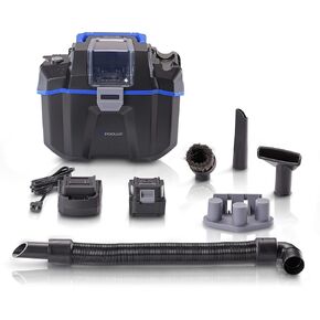 Prolux Cordless Wet/Dry Vacuum, 18V High-Performance, Brushless Motor, Wet Pickup, Dry Pick & Blower Setting, HEPA Filtration, Compact for RVs, Optimal Wet Suction for Boats & Detailing