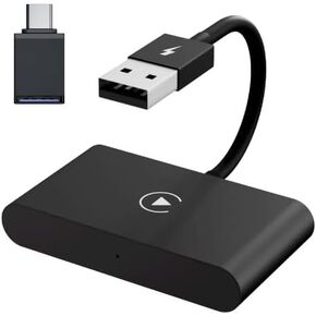 Wireless Carplay Adapter, Carplay: Transform Your Car to Wireless CarPlay - Plug & Play Compatibility with Cars from 2015 & iPhone Included!, Black