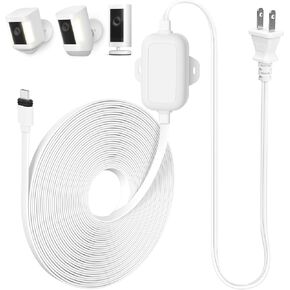 ALERTCAM Outdoor Power Adapter Compatible with Spotlight Cam Plus/Pro (Battery), 25ft/7.5m Waterproof USB-C Power Cord Continuously Charge Your Camera,White