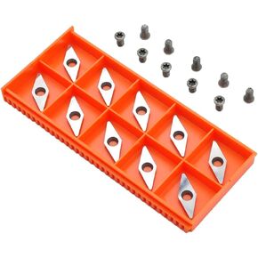 Diamond Carbide Insert Replacement Cutter 10 x 28- Dia4.3mm with Round Point for DIY Lathe Turning Detailer Tools Kit or Woodworking Machine, Ci4, 10 pcs