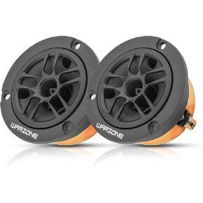 Warzone 2X WZ30TW 2.94-Inch Super Tweeter Speaker, 4 Ohm, 1300W Total Max Power, 103dB Sensitivity, Titanium Diaphragm, CCAW Voice Coil for Pro Car Audio (Pair)