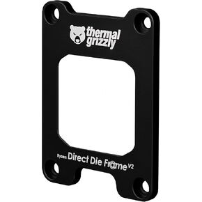 Thermal Grizzly - Direct Die Frame Ryzen 7000 V2 - Increased Compatibility - for Mounting Ryzen 7000 CPU Processors Without The Integrated Heatspreader - Significantly Lowers Operating Temperatures