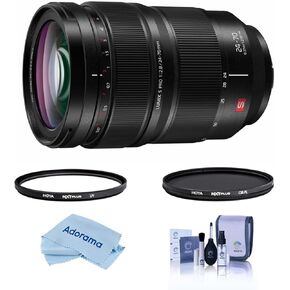 Panasonic Lumix S PRO 24-70mm f/2.8 Lens for L Mount, Bundle with Hoya NXT Plus 82mm UV+CPL Filter Kit, Cleaning Kit, Cleaning Cloth