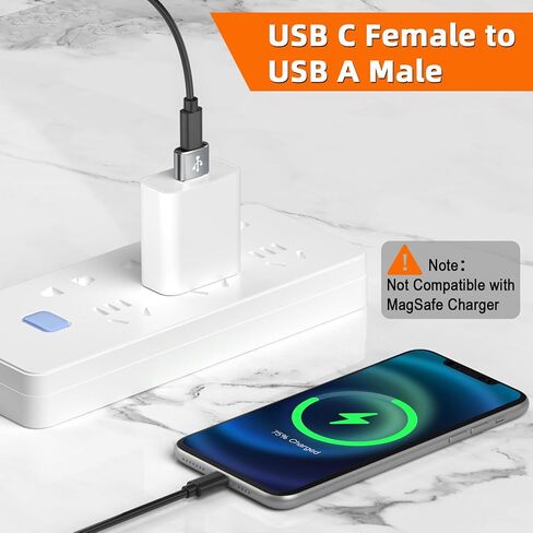 محول USB C أنثى إلى USB ذكر 5 حزم من النوع C إلى USB A محول للشحن/البيانات متوافق مع iPhone 15 Plus/Pro Max، iPad Pro/Air 4/Mini 6، Samsung Galaxy S24/S23/S22/S21، المزيد ( رمادي) in Kuwait