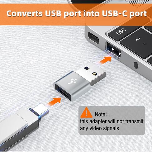 محول USB C أنثى إلى USB ذكر 5 حزم من النوع C إلى USB A محول للشحن/البيانات متوافق مع iPhone 15 Plus/Pro Max، iPad Pro/Air 4/Mini 6، Samsung Galaxy S24/S23/S22/S21، المزيد ( رمادي) in Kuwait