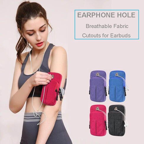 GLBSUNION Multifunctional Outdoor Sport Armband Sweatproof Running Armbag Casual Arm Package Bag Gym Fitness Cell Phone Pocket Key Holder for iPhone 14 13 12 11 Max XR SE Pro Plus Galaxy Note S22 S21 in Saudi Arabia