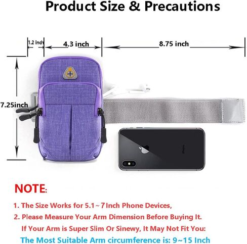 GLBSUNION Multifunctional Outdoor Sport Armband Sweatproof Running Armbag Casual Arm Package Bag Gym Fitness Cell Phone Pocket Key Holder for iPhone 14 13 12 11 Max XR SE Pro Plus Galaxy Note S22 S21 in Saudi Arabia