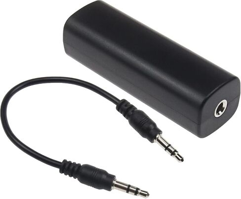 SING F LTD Ground Loop Noise Isolator for Car Audio/Home Stereo System Eliminate The Buzzing Noise Completely with 3.5mm Audio Cable Black in Saudi Arabia