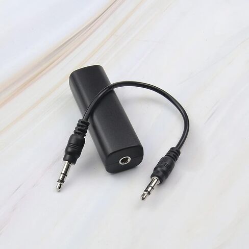 SING F LTD Ground Loop Noise Isolator for Car Audio/Home Stereo System Eliminate The Buzzing Noise Completely with 3.5mm Audio Cable Black in Saudi Arabia