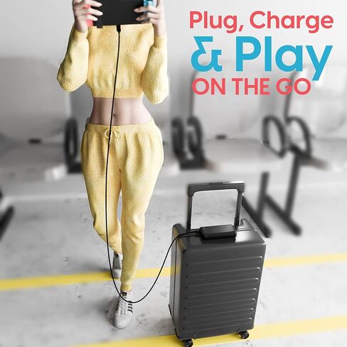 TALK WORKS باور بانك نينتندو سويتش بقدرة 20,000 مللي أمبير في الساعة - حزمة بطارية شاحن محمولة مع منافذ USB ومؤشر بطارية LED - مصدر بطارية خارجي صغير الحجم وسهل الحمل مع كابل USB-C بطول 3 أقدام in Kuwait