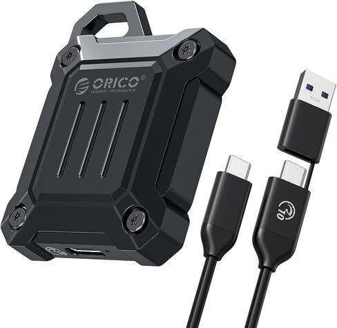 حاوية ORICO معدنية كاملة M.2 NVMe 2230 SSD، USB C 3.2 Gen2 Type-C 10 جيجابت في الثانية إلى NVMe PCIe، متوافق مع هاتف 15 Pro/Pro Max 4K ProRes Recording - AXM2 in Saudi Arabia