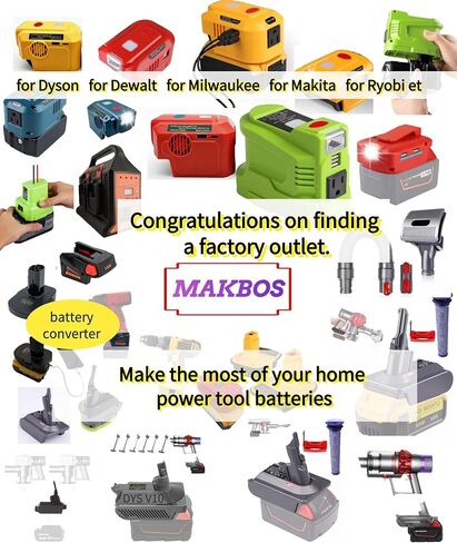 150W Portable Power Supply Inverter for Dewalt 18V 20V Battery,DC 20V to AC 110V-120V Power Inverter Generator, USB Power Source Phone Charger Adapter for Dewalt with AC Outlet & LED Light in Saudi Arabia