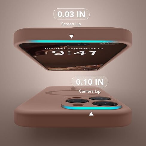 Magnetic for iPhone 16 Pro Max Case, Compatible with MagSafe, [Full Camera Protection][2 Screen Protectors] Silicone Shockproof Protective Phone Case for iPhone 16 Pro Max 6.9", Calke Green in Kuwait