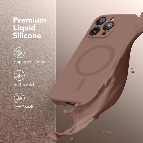 Magnetic for iPhone 16 Pro Max Case, Compatible with MagSafe, [Full Camera Protection][2 Screen Protectors] Silicone Shockproof Protective Phone Case for iPhone 16 Pro Max 6.9", Calke Green in Kuwait