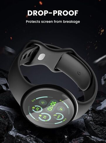 for Google-Pixel Watch-3 Screen-Protector 45mm - Curved Edge PMMA 3D Film for (2024) Pixel Watch 3 45mm Film Full Cover, HD Clear, Anti-Scratch, Ultra-Thin Screen Protector in Saudi Arabia