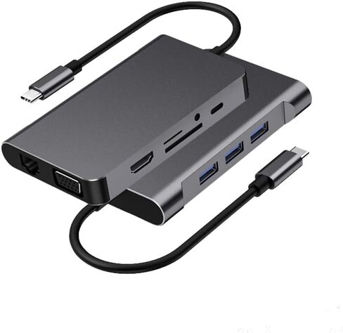 USB C Hub Docking Station HDMI Adapter,8 in 1 USB C Hub Multiport Adapter,with HDMI,PD,2 USB,USB-C Data Port,SD/TF,Ethernet Compatible Multi-Adapter Converter for Various Types of Notebook Computers in Saudi Arabia