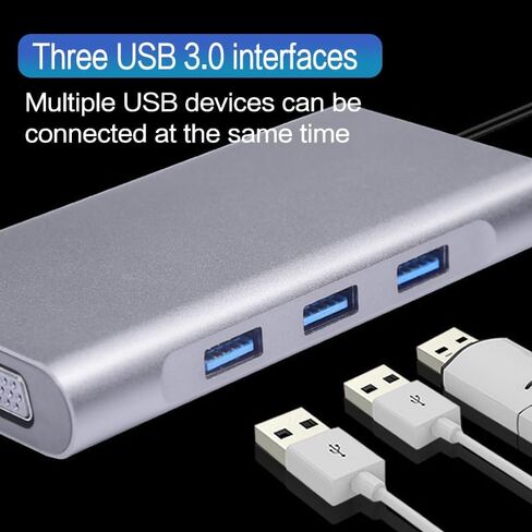 USB C Hub Docking Station HDMI Adapter,8 in 1 USB C Hub Multiport Adapter,with HDMI,PD,2 USB,USB-C Data Port,SD/TF,Ethernet Compatible Multi-Adapter Converter for Various Types of Notebook Computers in Saudi Arabia