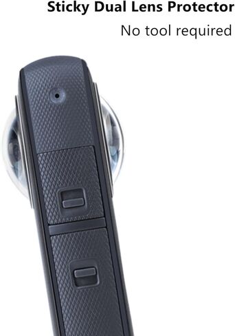 واقي عدسة لجهاز Insta360 X3، غطاء عدسة واقٍ للكمبيوتر الشخصي، حافظة حماية عدسة مزدوجة لاصقة، ملحقات كاميرا الحركة، شفاف شفاف، قطعتان من واقيات العدسات in Kuwait