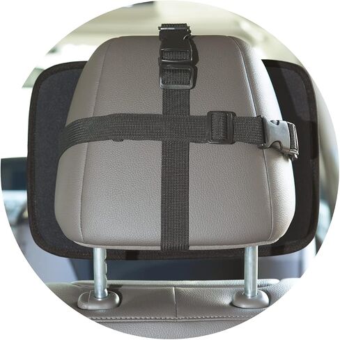 Nuby Shatterproof Rear Facing Backseat Baby Mirror, Grey in Kuwait