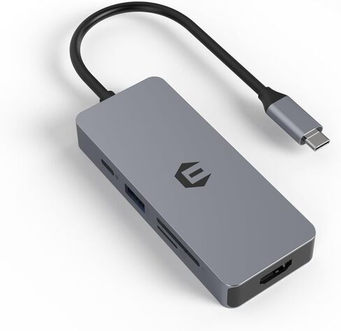 7 في 1 USB C Hub USB C محطة إرساء متعددة المنافذ USB C محول HDMI، 100W PD، 3 USB A 3.0، SD/TF Dock لأجهزة الكمبيوتر المحمول من النوع C in Kuwait