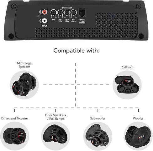 Taramps HD 3000 2 أوم فئة D قطعة واحدة صوت السيارة أمبير 3000 واط RMS + Taramps TS 400x4 2 أوم مجموعة كاملة 4 قنوات 400 واط RMS حزمة مضخم صوت للسيارة، عبوتان in Kuwait