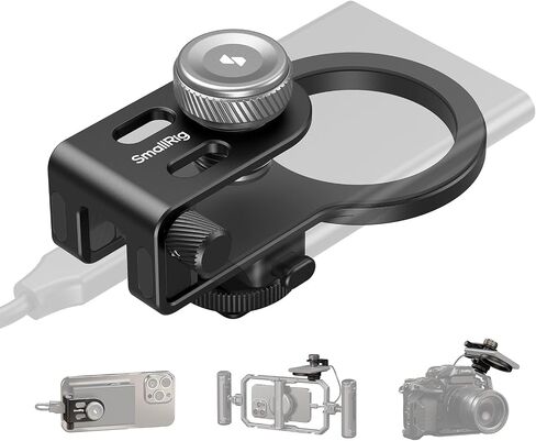 SMALLRIG SSD Holder 2-in-1 SSD Mount Bracket for MagSafe with Cold Shoe Cable Clamp, Compatible with 0.3-0.6in Thick SSDs for Samsung T5 T7 SSD, for SanDisk SSD, Compatible Cage - 4779 in Saudi Arabia