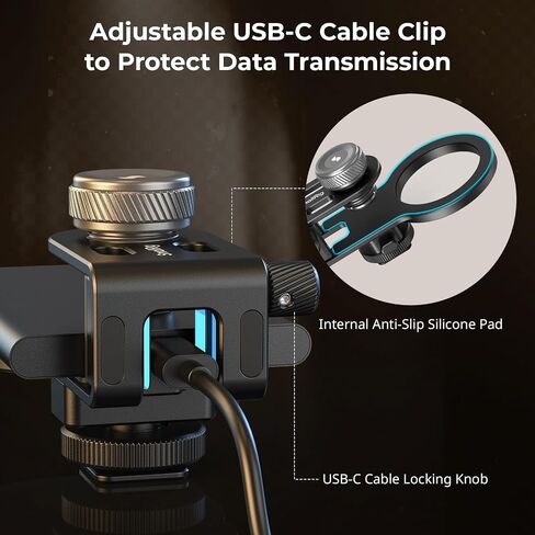 SMALLRIG SSD Holder 2-in-1 SSD Mount Bracket for MagSafe with Cold Shoe Cable Clamp, Compatible with 0.3-0.6in Thick SSDs for Samsung T5 T7 SSD, for SanDisk SSD, Compatible Cage - 4779 in Saudi Arabia