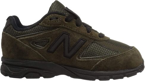 New Balance Kid's Made in US 990 V4 Sneaker, Olive/Black, 4 Infant in Saudi Arabia