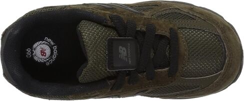 New Balance Kid's Made in US 990 V4 Sneaker, Olive/Black, 4 Infant in Saudi Arabia