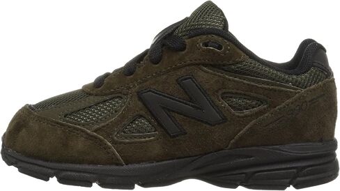 New Balance Kid's Made in US 990 V4 Sneaker, Olive/Black, 4 Infant in Saudi Arabia