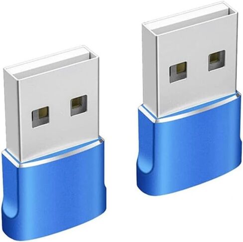 5 PackUSB C Female to Male Adapter,Type A Power Charger Cable… (Blue) in Saudi Arabia