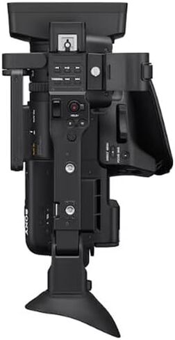 كاميرا فيديو NXCAM من سوني HXR-NX800 بدقة 4K HDR مقاس 1 بوصة (HXR-NX800) + بطاقة ذاكرة SF-M Tough Series سعة 64 جيجابايت + حقيبة كبيرة + قارئ بطاقات + محفظة ذاكرة + حافظة للغطاء + طقم تنظيف + كابل HDMI (متجدد) in Saudi Arabia