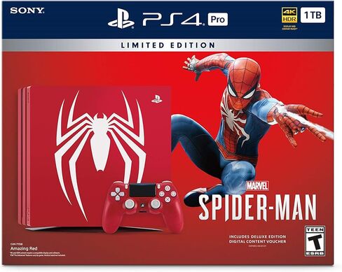 وحدة التحكم PlayStation 4 Pro سعة 1 تيرابايت ذات الإصدار المحدود - حزمة Marvels Spider-Man [توقفت] (تم تجديدها) in Saudi Arabia