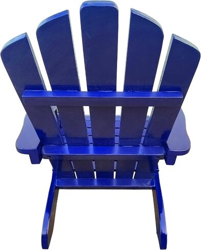 كرسي هزاز للأطفال، كرسي هزاز من الخشب الصلب المتين للأولاد والبنات، مثالي للاستخدام الداخلي والخارجي (أزرق) in Kuwait