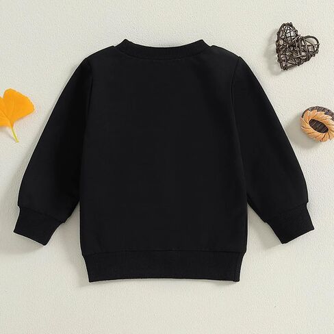 Toddler Baby Boy Sweatshirts Letter Embroidered Long Sleeve Baby Pullovers Tops Infant Fall Winter Casual Tops in Saudi Arabia