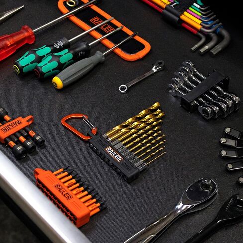 10PC Hex Shank Drill Bit Set - Railer High Speed Titanium Drill Bit Set for Impact Drivers. Multi-Purpose Use for Metal, Wood or PVC in Saudi Arabia