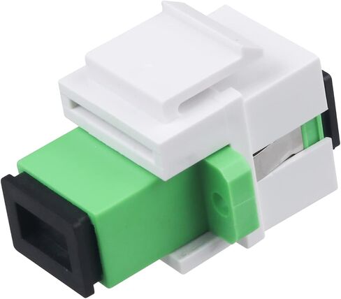 5 Pack SC/APC Fiber Optic Coupler Keystone Jack Modular for Patch Panels and Wall Plates Fiber Optic Cable Adapter SC Singlemode in Saudi Arabia