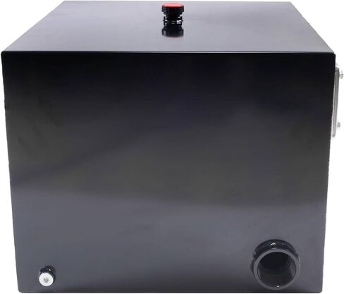Field Tuff 10 Gallon 14 Gauge Welded Steel Hydraulic Fluid Reservoir Tank with 2 Inch Suction Port and 0.75 Inch Return Port, Black in Saudi Arabia