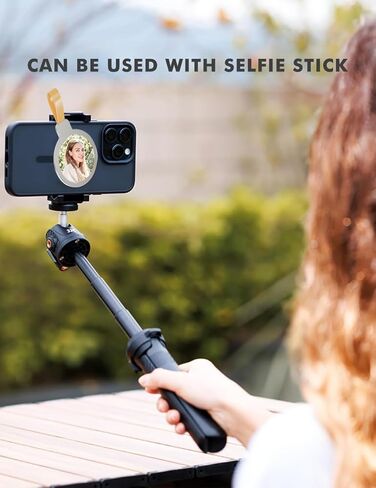 Magnetic Phone Selfie Mirror, iPhone 15 14 13 Pro Max Plus Mag Safe Cases,Selfie Monitor Screen Mirror,Convex Wide Angle Mirror for Vlogging/Video Recording in Kuwait