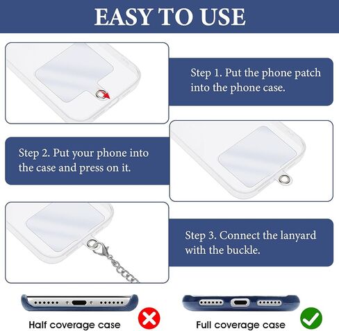مجموعة حبل للهاتف الخلوي من amaxiu، حزام سلسلة هاتف معدني مقاس 63 بوصة مع حزام معصم 11.8 بوصة، حبل طويل قابل للتعديل برقبة الهاتف مع وسادات حبل حماية للهاتف من السقوط للرجال والنساء ومحفظة الهواتف الذكية in Kuwait